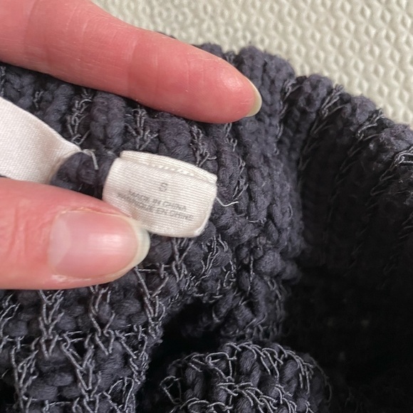 Anthropologie Mock Neck Chunky Knit Short Sleeve Sweater Small - Picture 11 of 11